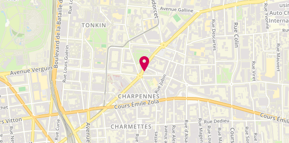 Plan de Aux Caves des Charpennes, 52 Rue Gabriel Péri, 69100 Villeurbanne