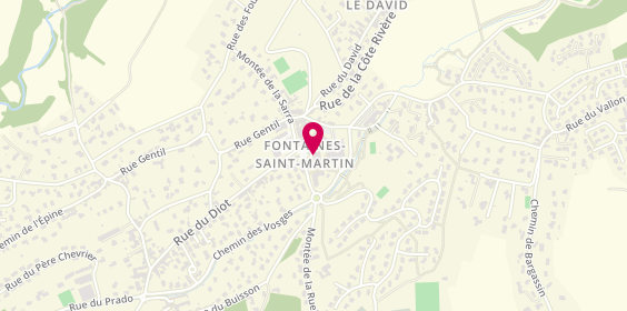 Plan de La Cave de Saint Martin, 6 place Jean Moulin, 69270 Fontaines-Saint-Martin