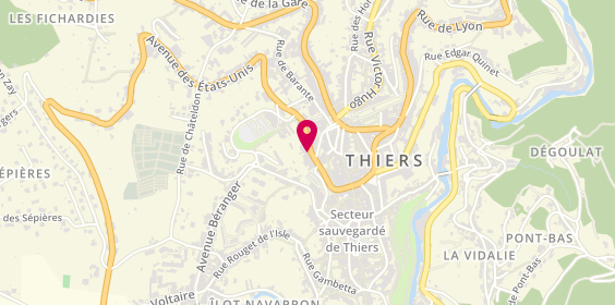 Plan de Le Brindezingue, Rue Camille Joubert, 63300 Thiers