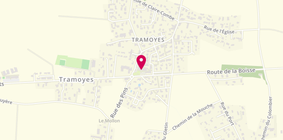 Plan de Les Délices de Tramoyes, 75 Route de la Boisse, 01390 Tramoyes