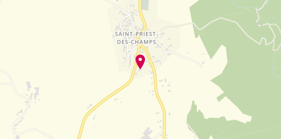Plan de La Cave de Saint Priest, Le Clozel le Bourg, 63640 Saint-Priest-des-Champs