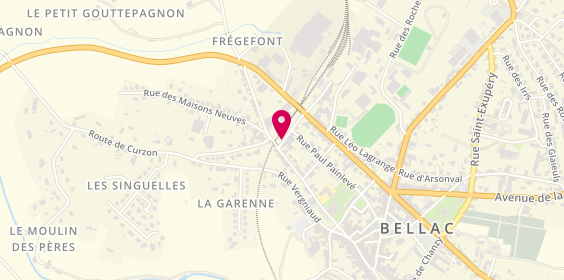 Plan de Bellac Boissons, 6 Rue Fernand Foureau, 87300 Bellac