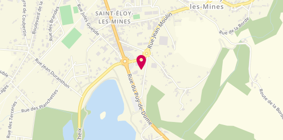 Plan de Comptoir des Vignes - Saint Eloy Boissons, Rue Eugène Pannetier, 63700 Saint-Éloy-les-Mines
