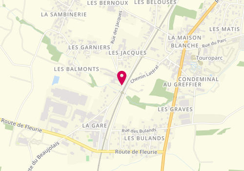 Plan de Jacoulot Andre Micollier-Milanis-Distril, 546 Rue des Jacques, 71570 Romanèche-Thorins