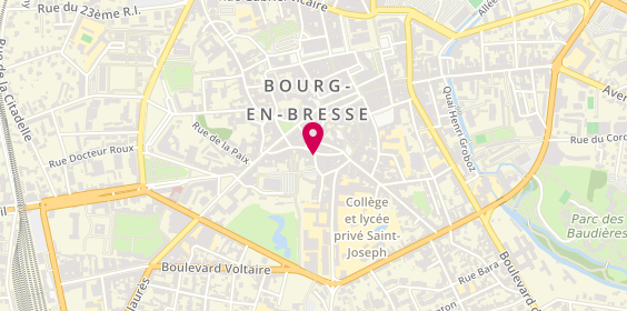 Plan de Entre Deux Verres, 2 Bis Rue Gustave Doré, 01000 Bourg-en-Bresse