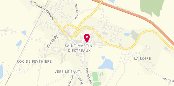 Plan de Les Saints Marteauxxx, Rue Commerce, 42620 Saint-Martin-d'Estréaux
