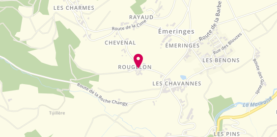 Plan de Domaine Bergeron, 179 Montée des Rougelons, 69840 Émeringes En Beaujolais