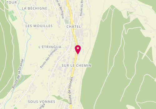 Plan de La Cave d'Azélie, 303 Route de Vonnes, 74390 Châtel