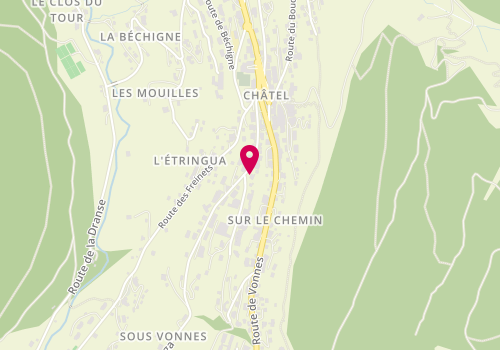 Plan de La Cave à Sosse, 235 Route du Linga, 74390 Châtel