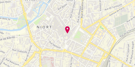 Plan de Nicolas, 1 Rue du Temple place du Temple, 79000 Niort