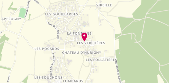 Plan de CLOTERRE Vins, 220 Rue des Verchères, 71870 Hurigny