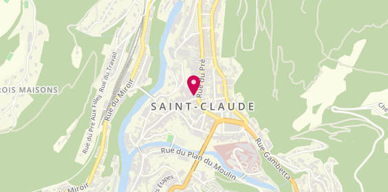 Plan de La Ronde des Vins, 4 Rue de la Poyat, 39200 Saint-Claude