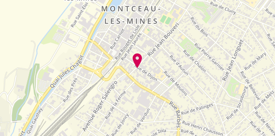 Plan de Ets Barbusse Bonventre, 18 Rue de Dijon, 71300 Montceau-les-Mines