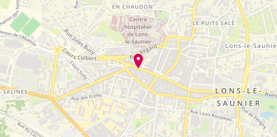 Plan de La Sidéral, 23 Rue Lecourbe, 39000 Lons-le-Saunier
