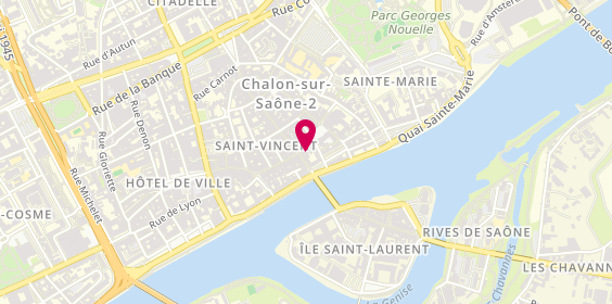 Plan de Les Trois Greniers, 7 Rue Saint-Vincent, 71100 Chalon-sur-Saône