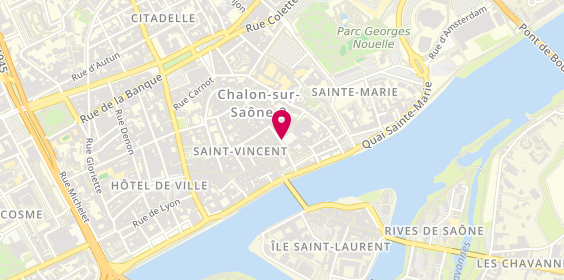 Plan de Cellier Saint Vincent, 14 place Saint-Vincent, 71100 Chalon-sur-Saône