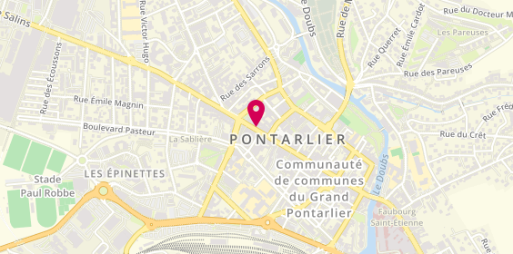 Plan de Au Bon Echanson, 66 Rue de la République, 25300 Pontarlier