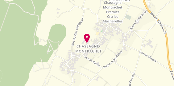 Plan de Héritiers Saint-Genys - Domaine viticole, Vigneron, Dégustation de vin, wine tasting, 1 place de l'Église, 21190 Chassagne-Montrachet
