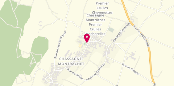 Plan de Domaine Marc Morey et Fils, 3 Rue Charles Paquelin, 21190 Chassagne-Montrachet