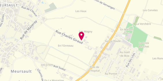 Plan de Coche-Dury, 25 Rue Charles Giraud, 21190 Meursault