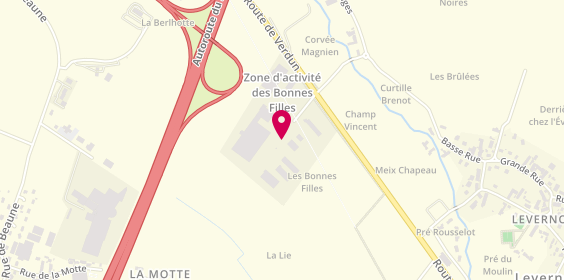 Plan de Autrement Bourgogne, Zone Artisanale Les Bonnes Filles, 21200 Levernois