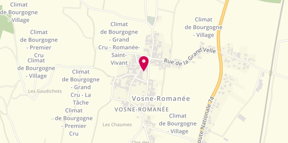 Plan de Domaine du Comte Liger-Belair, 1 Rue du Château, 21700 Vosne-Romanée