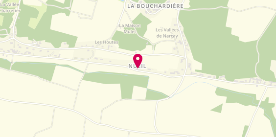 Plan de GILLOIRE Laurent Domaine de Nueil, 134 Route de Chinon Nueil, 37500 Cravant-les-Côteaux