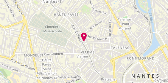Plan de La Part des Anges, 3 Rue des Hauts Pavés, 44000 Nantes