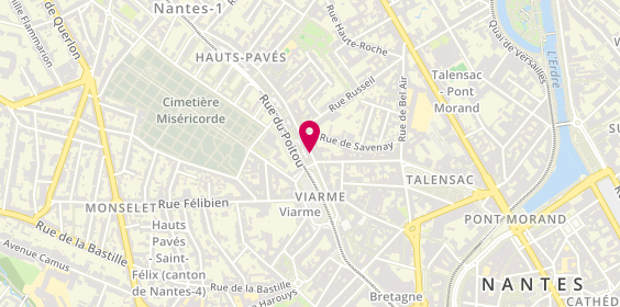 Plan de La Part des Anges, 3 Rue Hauts Pavés, 44000 Nantes