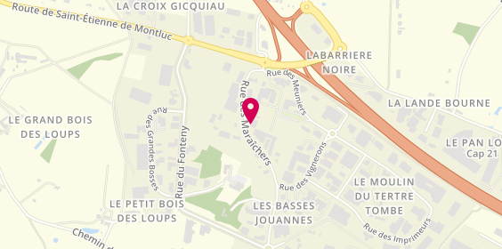 Plan de Les Bouchons de la Sinière, 18 Rue des Maraîchers, 44220 Couëron