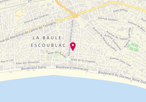Plan de L'Epicerie Bauloise - Cave à vins, 5 avenue des Platanes, 44500 La Baule-Escoublac