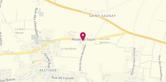 Plan de Domaine du Petit Bondieu - Thomas Pichet - Vigneron Bourgueil et Chinon, 30 Route de Tours, 37140 Restigné