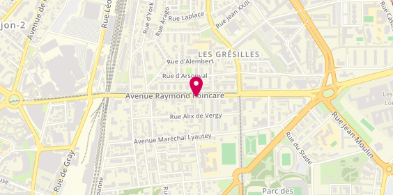 Plan de Les Grandes Caves Dijonnaises, 48 avenue Raymond Poincaré, 21000 Dijon