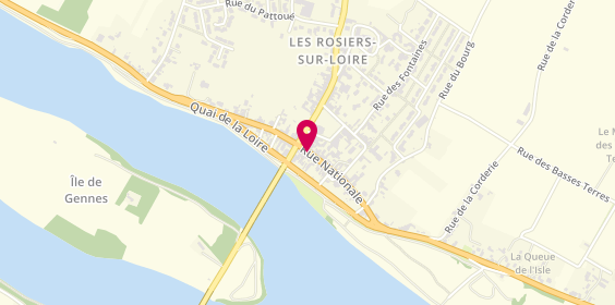 Plan de Aux Rives Gourmandes, 45 Rue Nationale, 49350 Gennes-Val-de-Loire