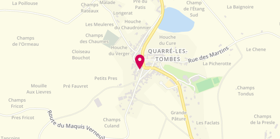 Plan de La Quarreenne, 22 Place Eglise, 89630 Quarré-les-Tombes