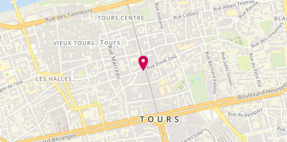 Plan de Nicolas Tours Rue Nationale, 51 Rue Nationale
2 Rue Néricault Destouches, 37000 Tours