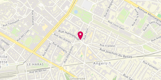 Plan de L'Andécave, 35 Rue Hanneloup, 49100 Angers