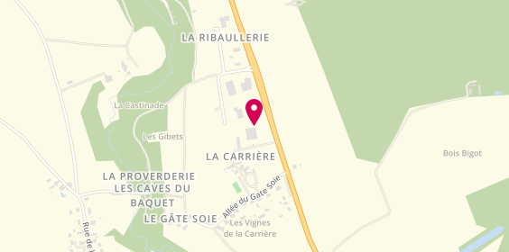 Plan de Les Belles Caves, Route Départementale 938, la Carrière, 37390 Charentilly