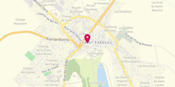 Plan de La Balade Gourmande de Saint Fargeau, 11 Rue Max Pautrat, 89170 Saint-Fargeau