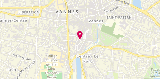 Plan de Le Comptoir des 5 Sens, 21 Rue Noé, 56000 Vannes