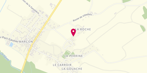 Plan de Domaine de la Roche Bleue, Lieu-Dit Roche, 72340 Marçon