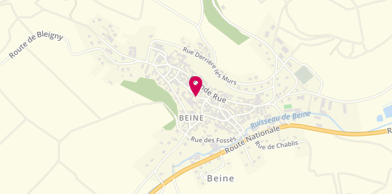 Plan de Domaine de la Motte, 35 Rue Ruisseau, 89800 Beine
