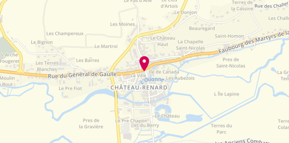 Plan de La Cave du Château, 14 place de la République, 45220 Château-Renard