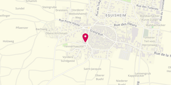 Plan de Domaine Zinck, 18 Rue des 3 Châteaux, 68420 Eguisheim