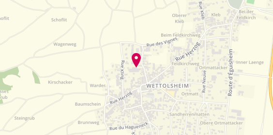 Plan de Domaine Paul Buecher, 15 Rue Sainte-Gertrude, 68920 Wettolsheim
