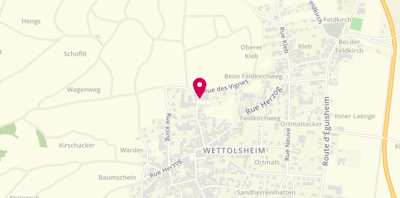 Plan de Domaine Barmès-Buecher, 30 Rue Sainte-Gertrude, 68920 Wettolsheim