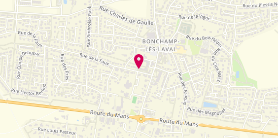 Plan de La cave de bonchamp, 12 Rue de la Faux, 53960 Bonchamp-lès-Laval