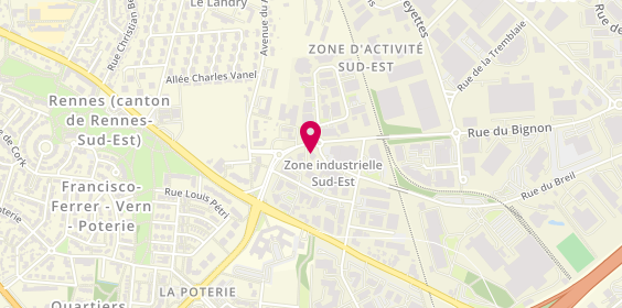 Plan de Chateau Sainte Croix, Zone Industrielle Sud Est
10 Rue du Bignon, 35000 Rennes