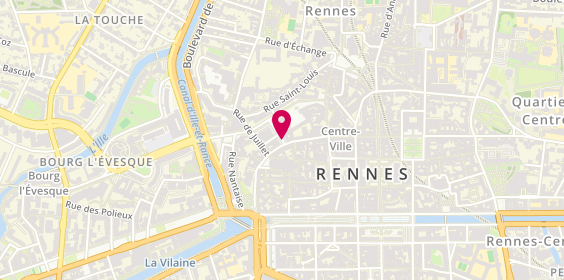 Plan de Le Cellier des Lices, 12 Rue de la Monnaie, 35000 Rennes