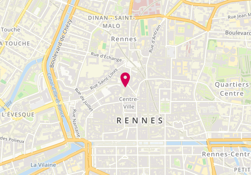Plan de KYSTIN Rennes, 1 Rue Pongerard, 35000 Rennes